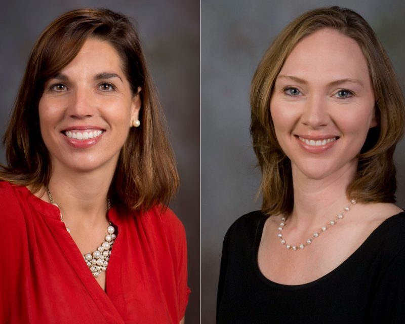Rebecca Hester (left) and Emily Satterwhite